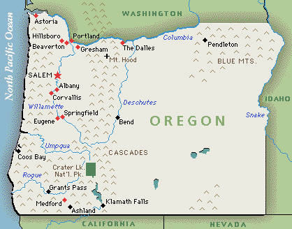 Oregon, de groene staat